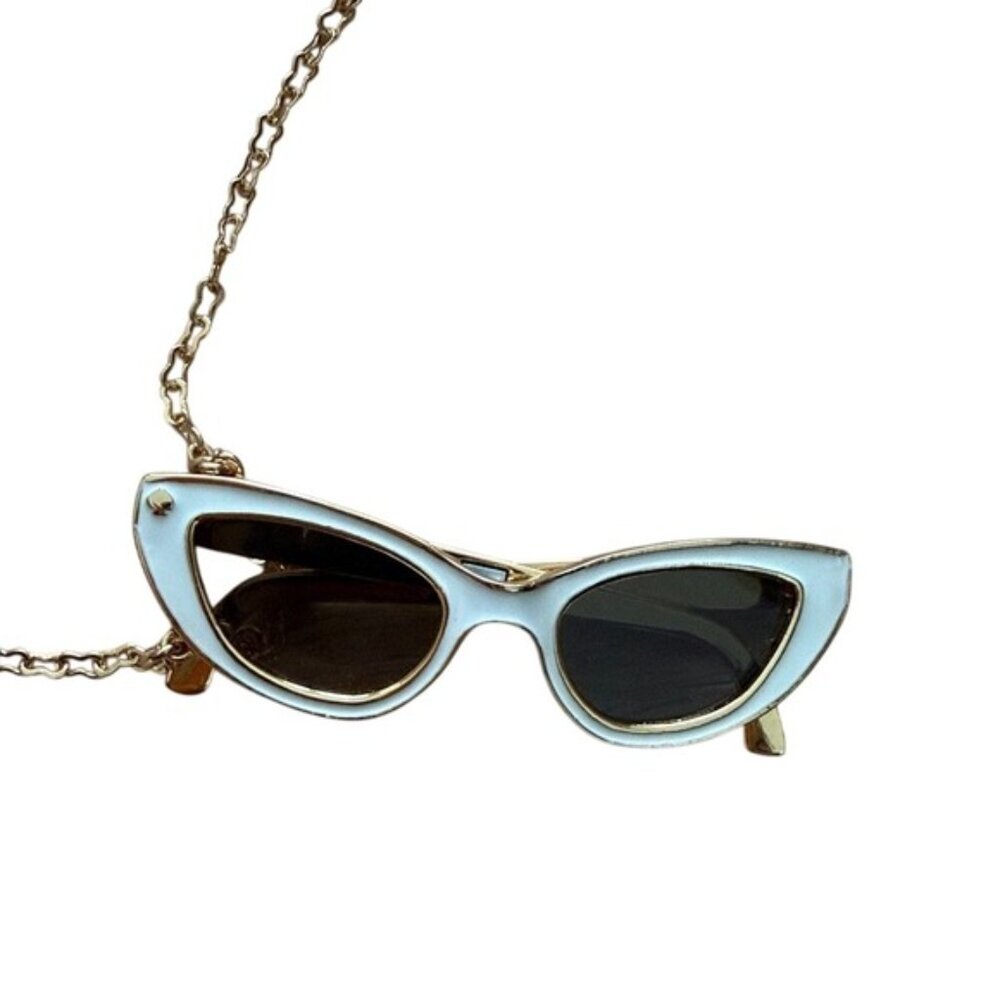 Kate Spade Gold and White Sunglasses Necklace - Picture 3 of 5
